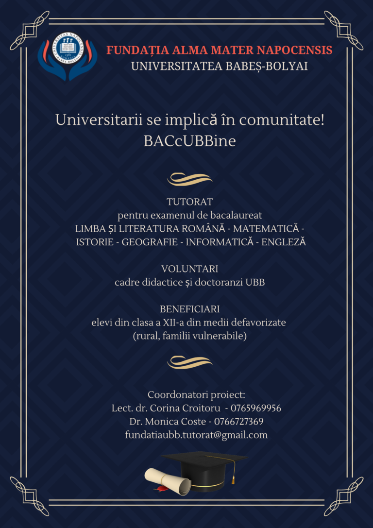 Universitarii se implică în comunitate! BACcUBBine